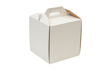 Karton pudełko na tort ciasto z rączką białe opakowanie 30 x 30 x 30