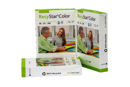 Papier kolorowy A4 RecyStar - kanarkowy 80 g/m²