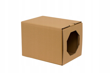 Karton składany z otworem na rolkę wypełniacza