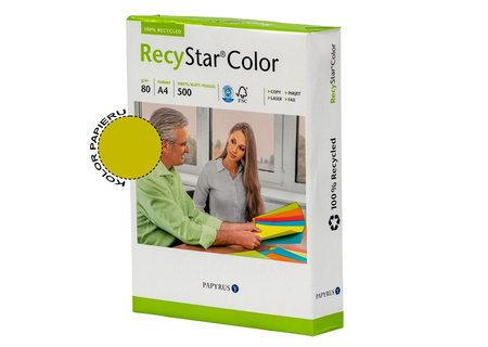 Papier kolorowy A4 RecyStar - kanarkowy 80 g/m²