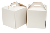 5 x Karton pudełko na tort ciasto z rączką białe opakowanie 32 x 32 x 25