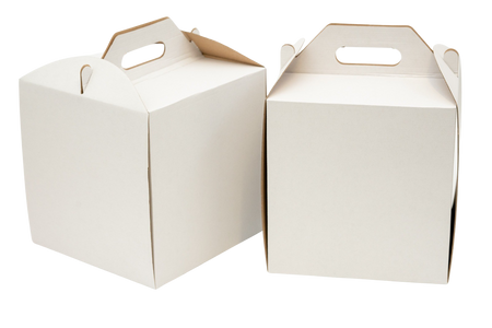 5 x Karton na tort ciasto z rączką białe opakowanie 30 x 30 x 25