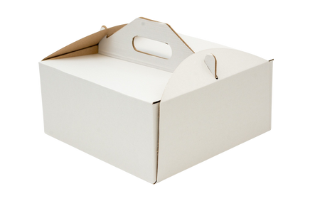 10 x Karton na tort ciasto z rączką białe opakowanie 26 x 26 x 12