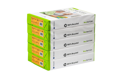 Papier kolorowy A4 RecyStar - mandarynkowy 80 g/m²