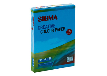 Papier kolorowy A4 Sigma - niebieski 120 g/m²
