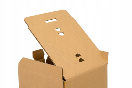 Karton składany z otworem na rolkę wypełniacza