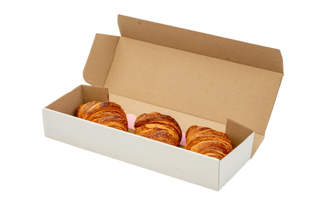 5 x Pudełko na zapiekankę białe 37 x 12 x 6