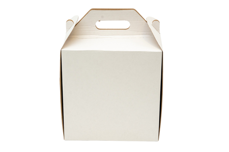 5 x Karton na tort ciasto z rączką białe opakowanie 24 x 24 x 25