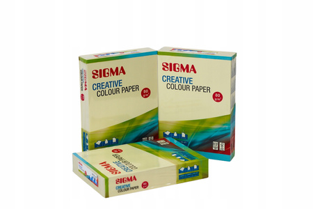 Papier kolorowy A4 Sigma - waniliowy 80 g/m²