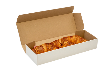 5 x Pudełko na zapiekankę białe 37 x 12 x 6