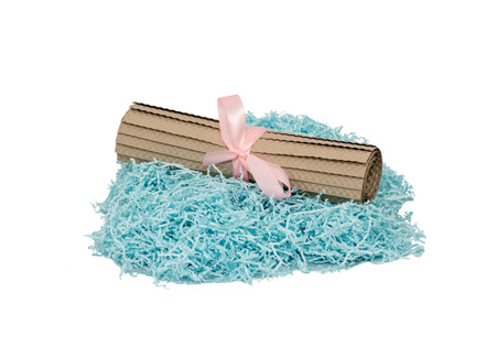 Wiórki papierowe jasno-niebieskie 100g