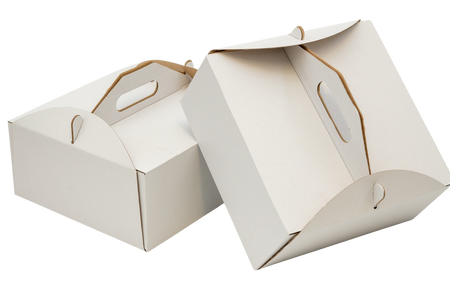 5 x Karton na tort ciasto z rączką białe opakowanie 34 x 34 x 12