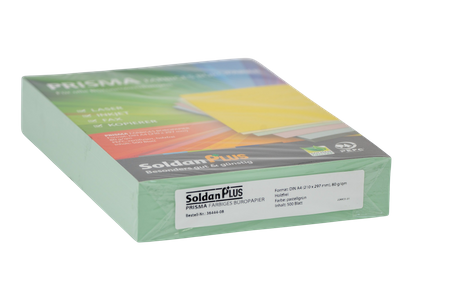 Papier kolorowy A4 Soldan - zielony 80 g/m²