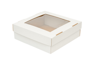 Pudełko karton z okienkiem na ciasto muffiny babeczki pączki 30 x 30 x 10