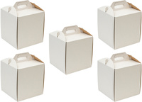 5 x Karton na tort ciasto z rączką białe opakowanie 28 x 28 x 35